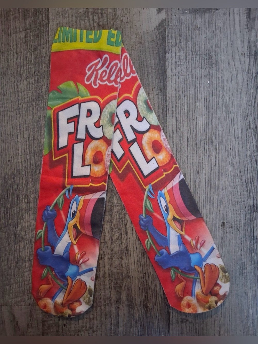 Limited Edition Red Kelloggs Froot Loops Socks